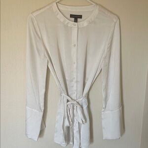 Banana Republic White Button-Down Shirt